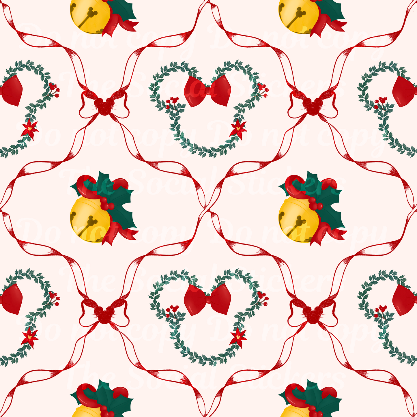 Christmas Bows SEAMLESS FILE