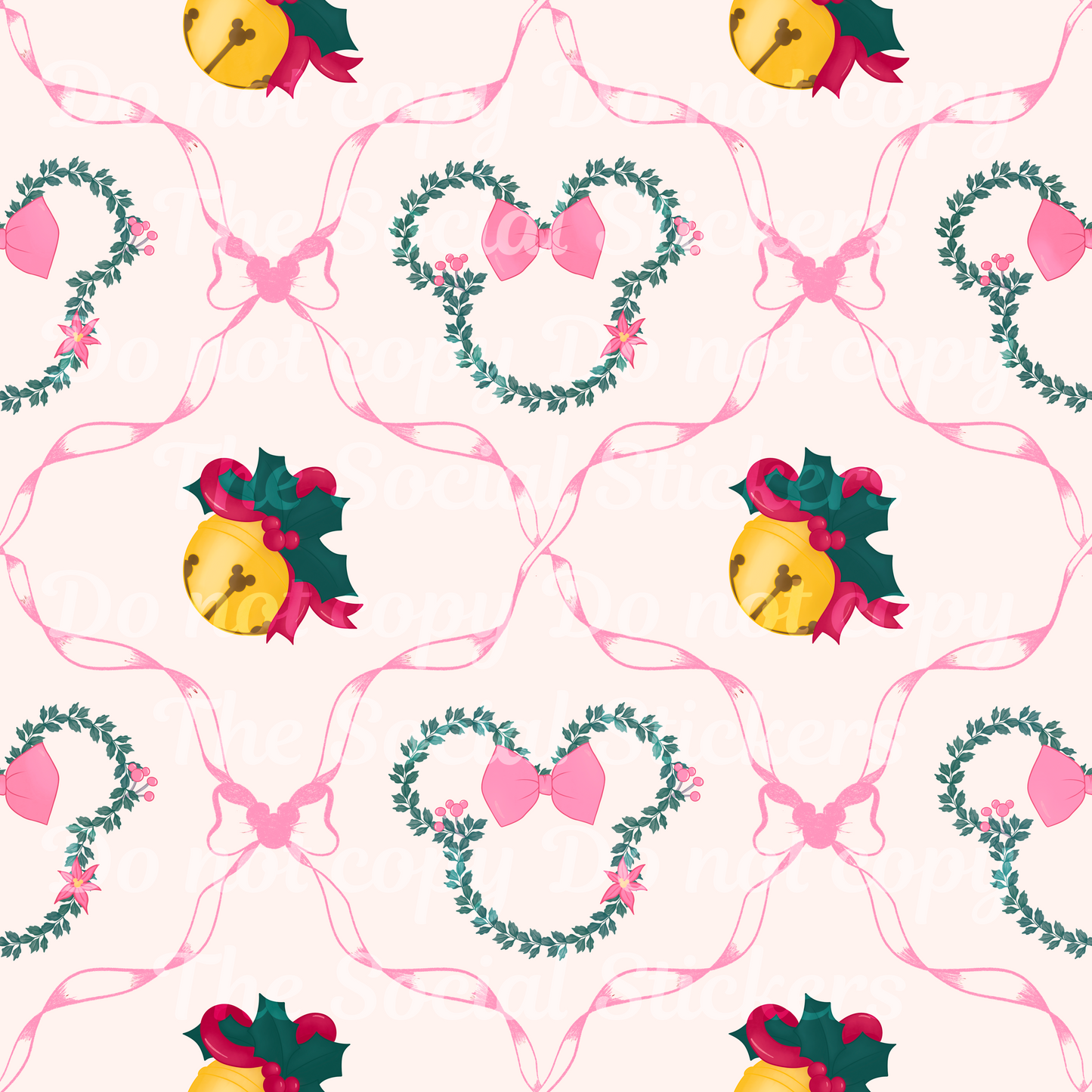 Christmas Bows SEAMLESS FILE