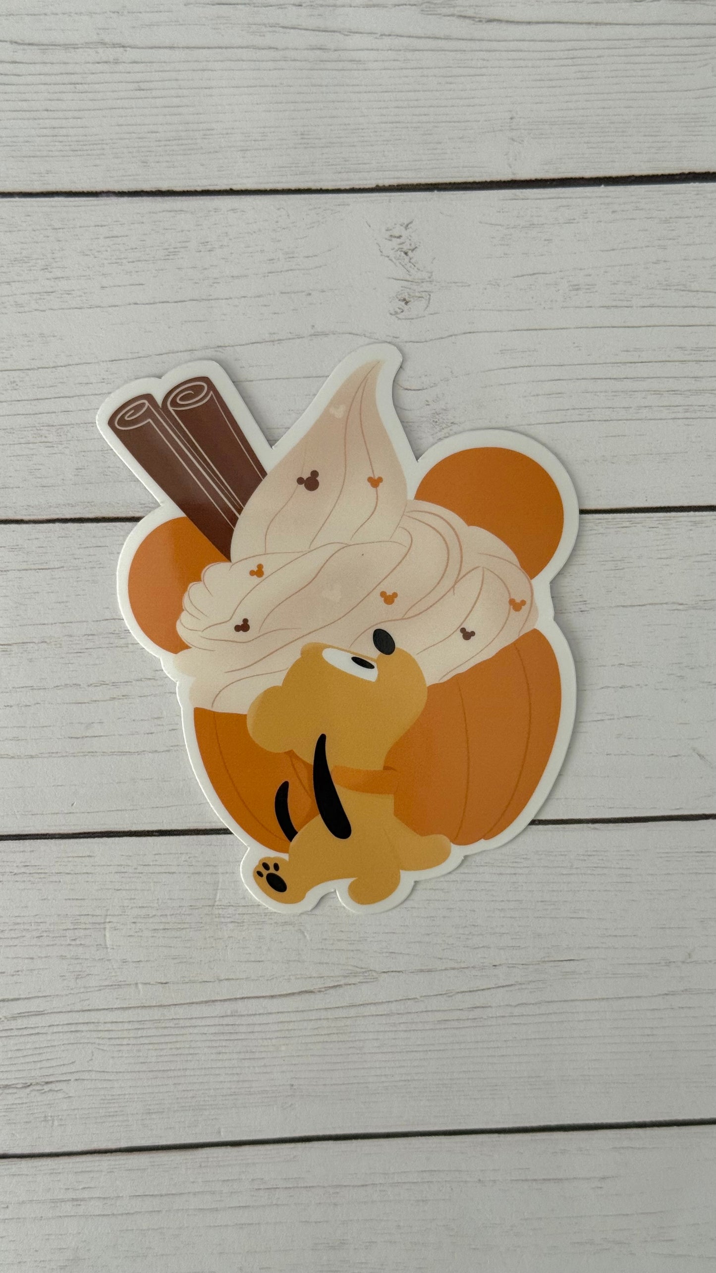 Pumpkin Pup Vinyl Sticker