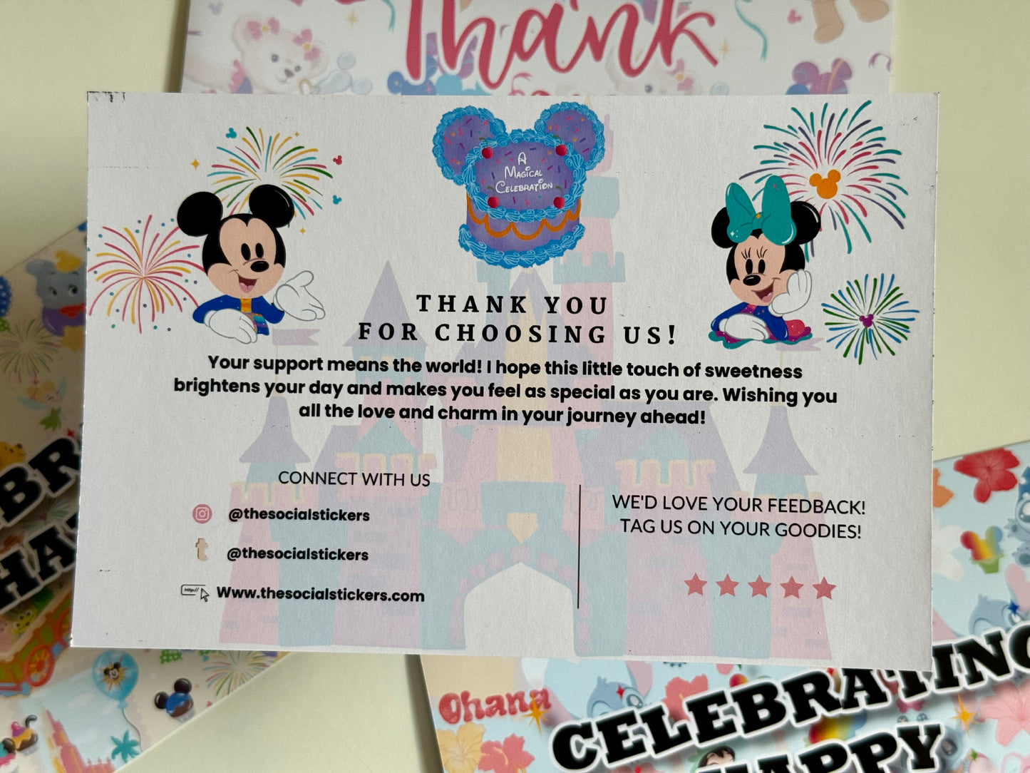 Celebrate Happy Friends Thank You Card