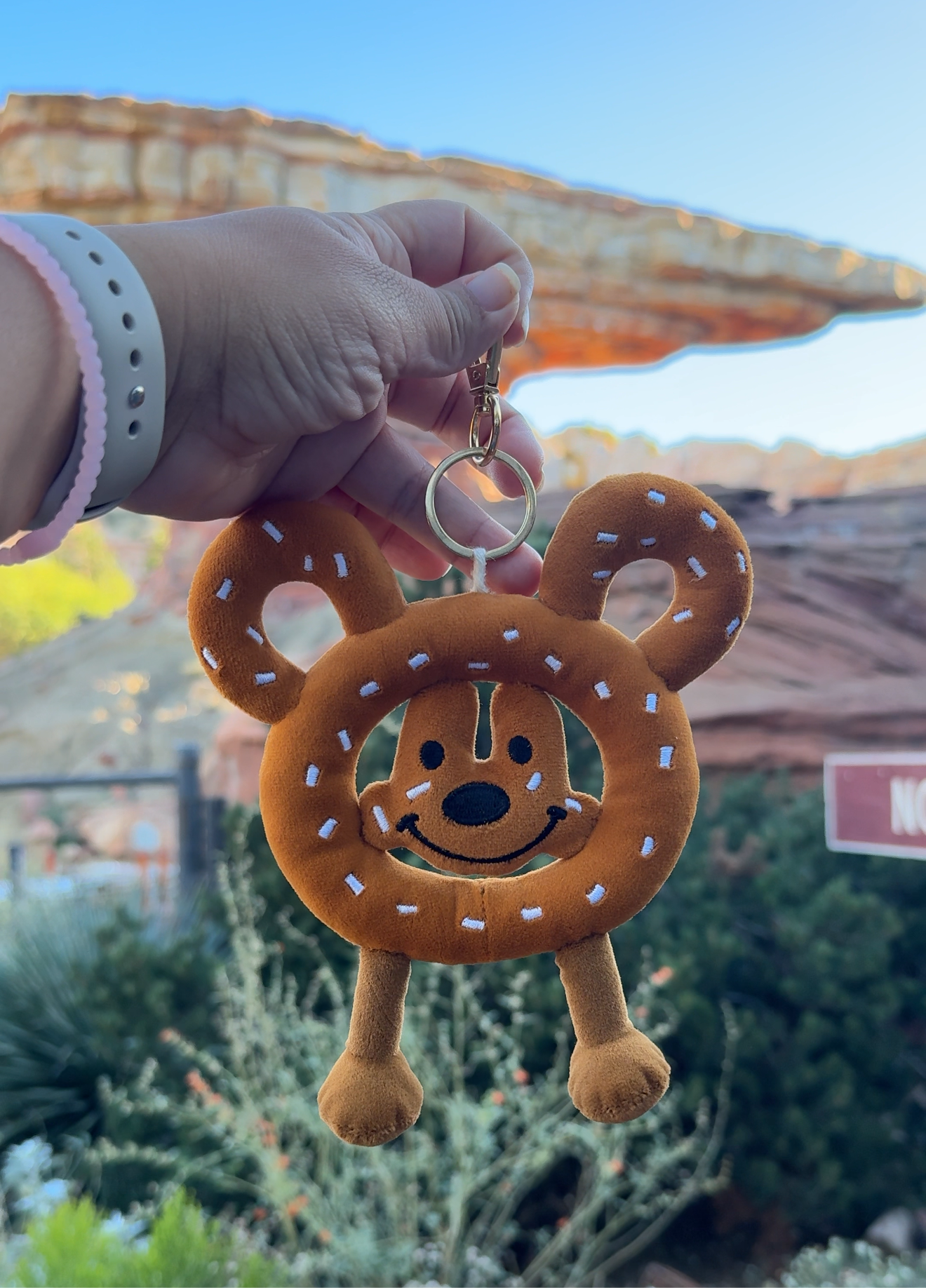 Pretzel Plush keychain
