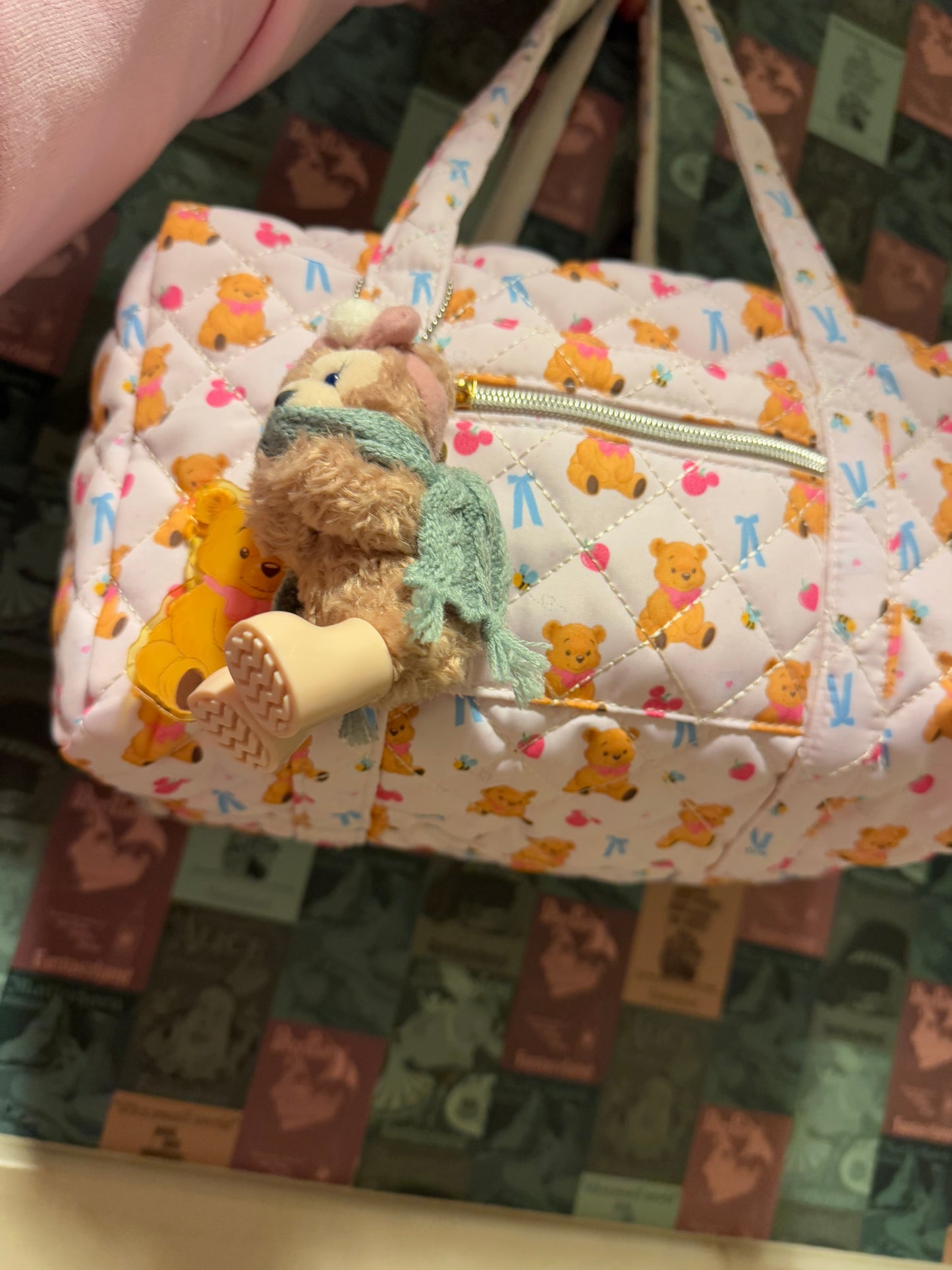Sweet honey Teddy Bear quilted Bag