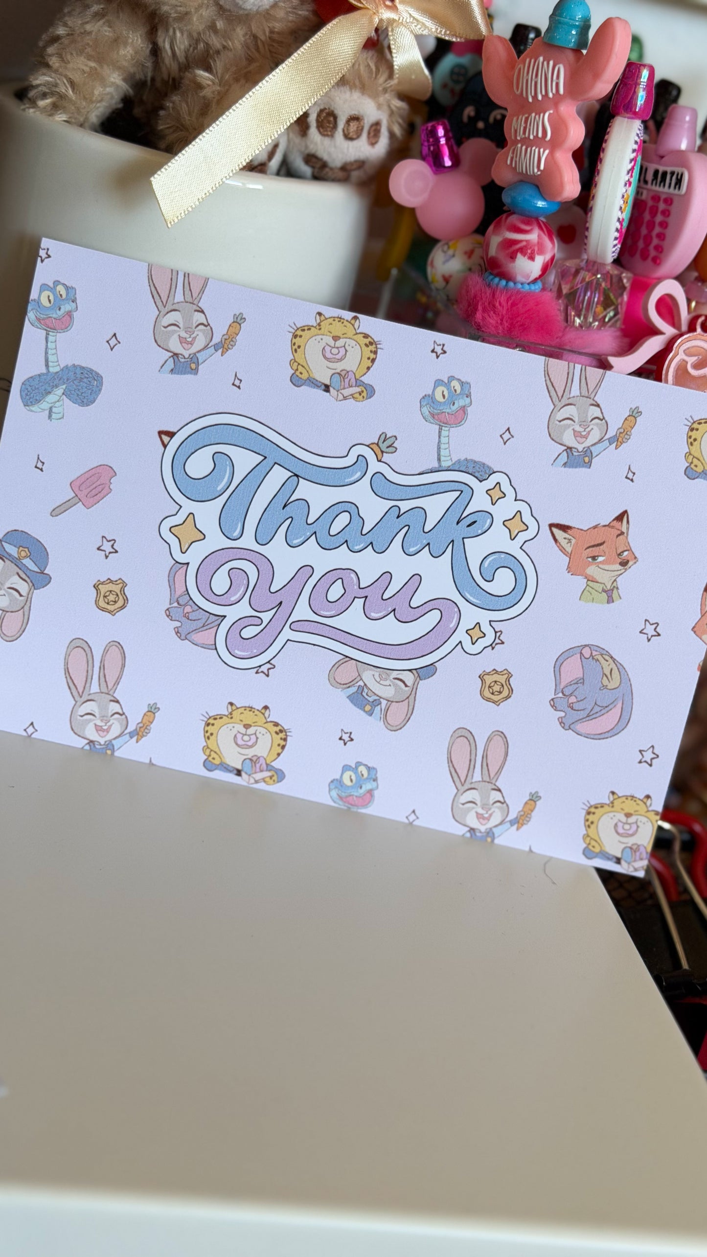 Zoo friends Thank You Card