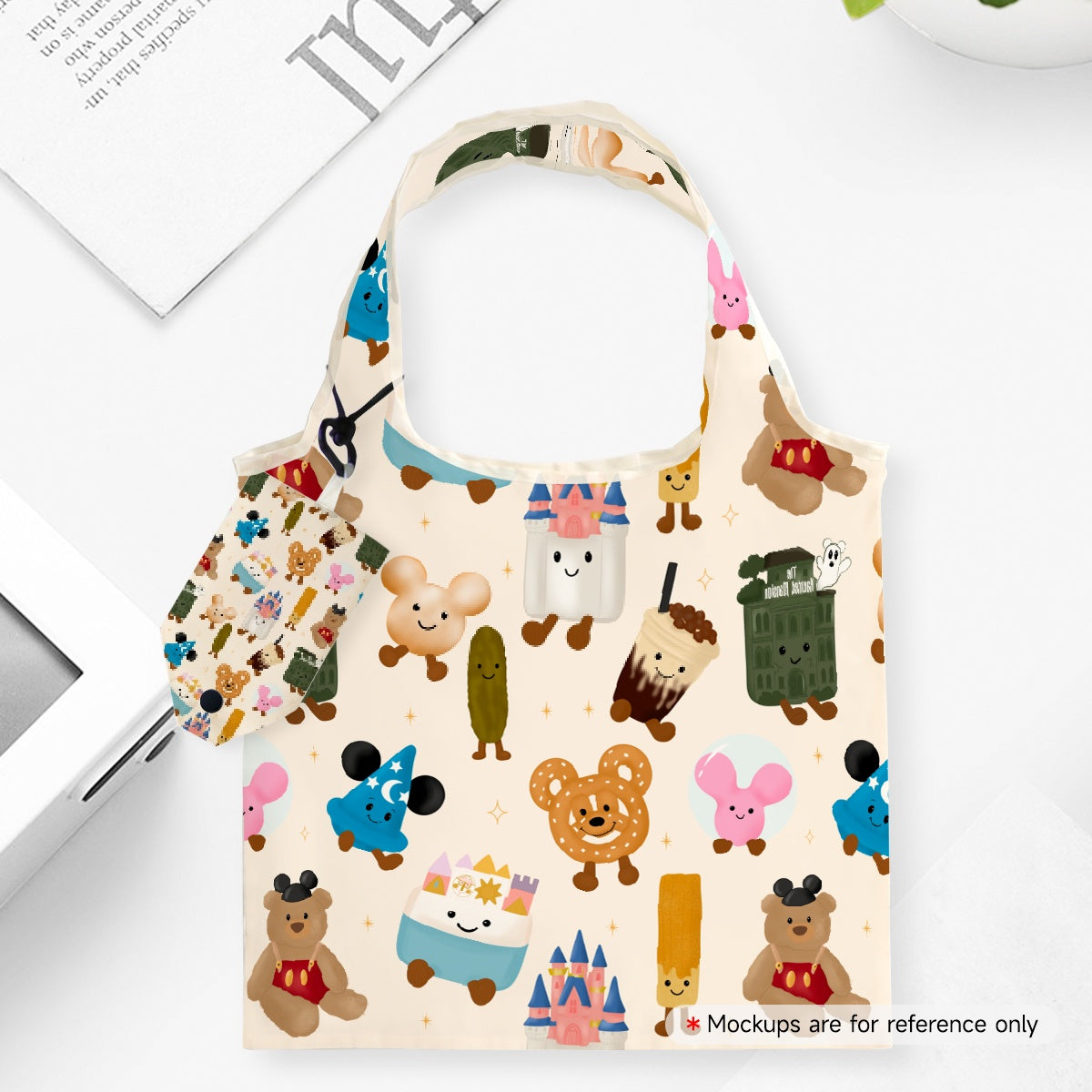 Park Friends Hat foldable shopping Bag