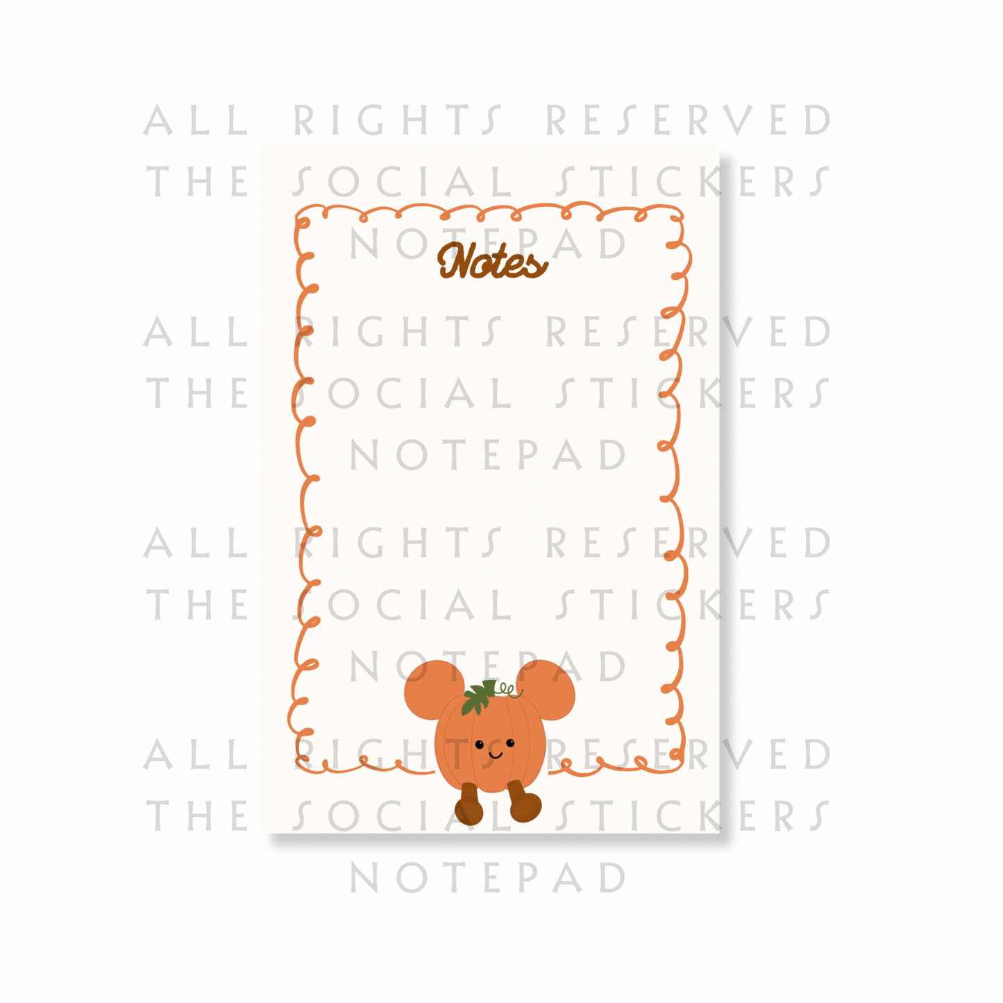 Pumpkin Cutie Notepad
