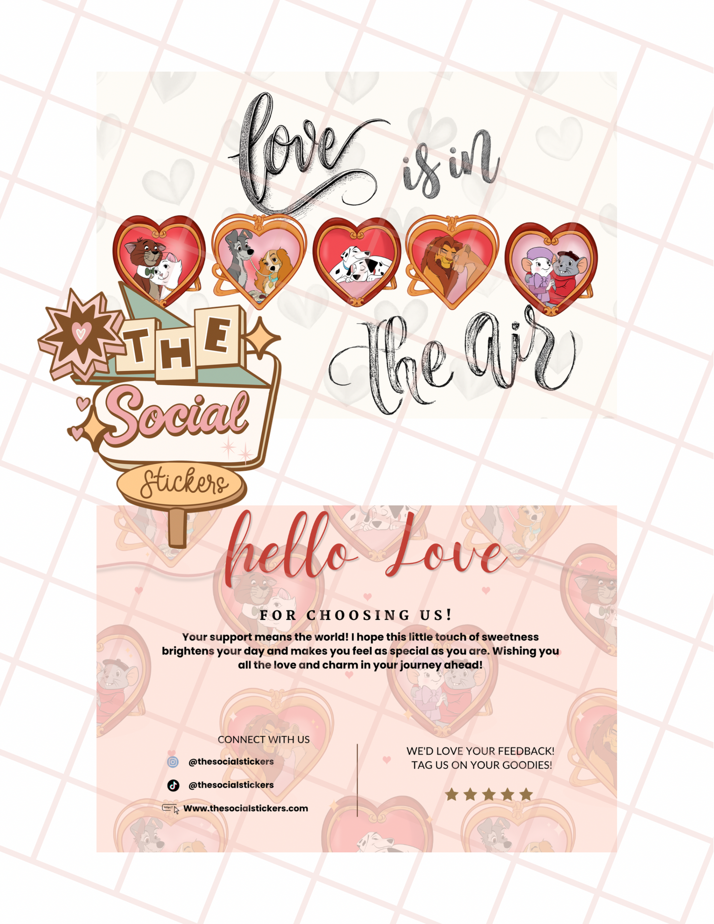 Love Frames Thank You Card