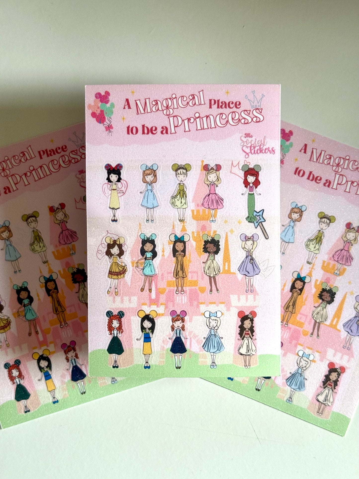 Bibiddi Princess Vinyl Sticker Sheet