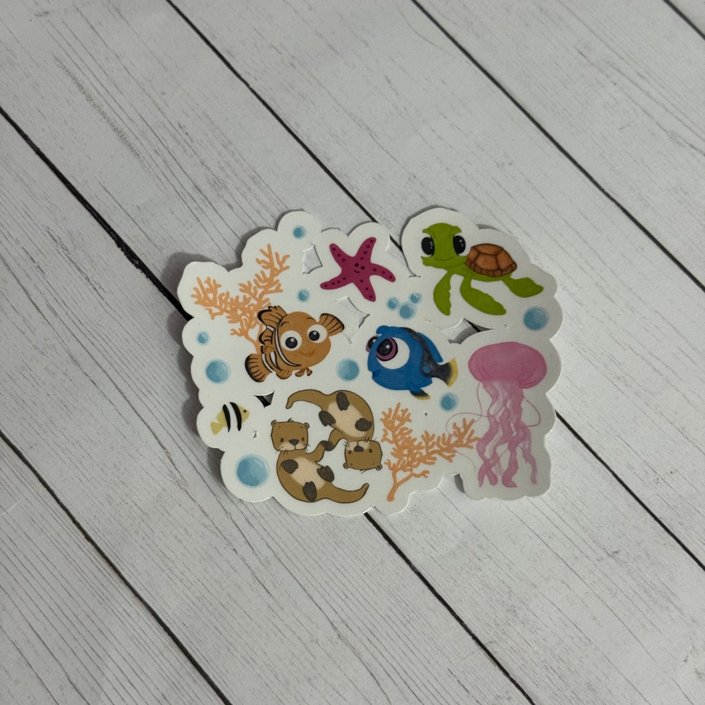 Fishy Friends Vinyl Sticker