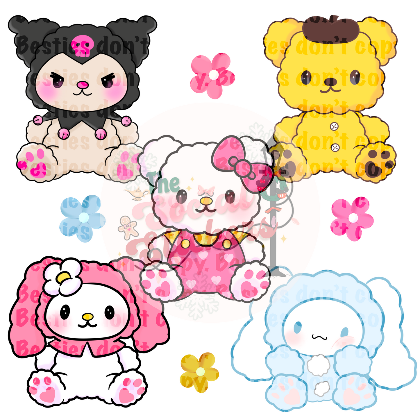 Teddy Bear Friends PNG File