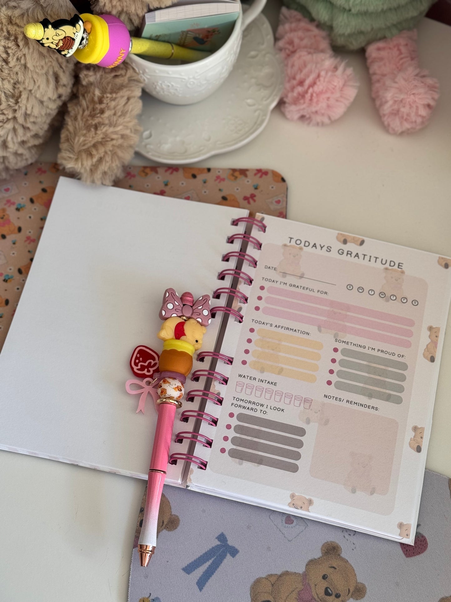 Teddy Gratitude Journal notebook