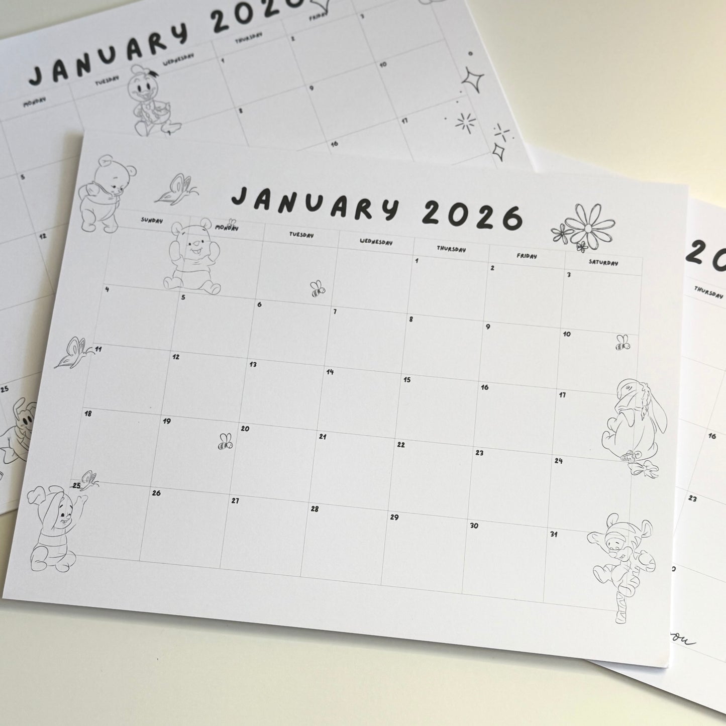 2026 Calendar Notepad
