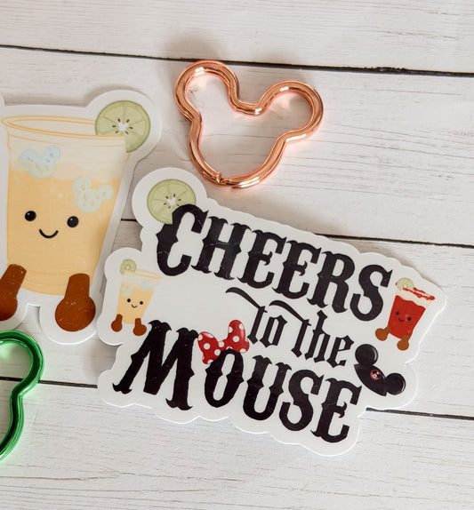 Cheers to the Mouse Vinyl Sticker