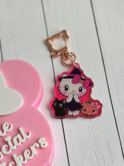 Witch Kitty keychain