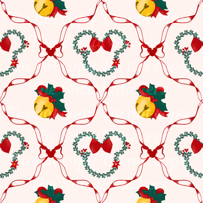 Christmas Bows SEAMLESS FILE