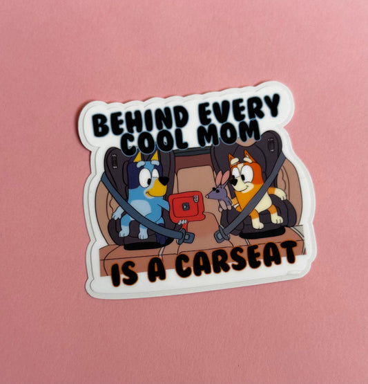 Mom Carseat vinyl Sticker