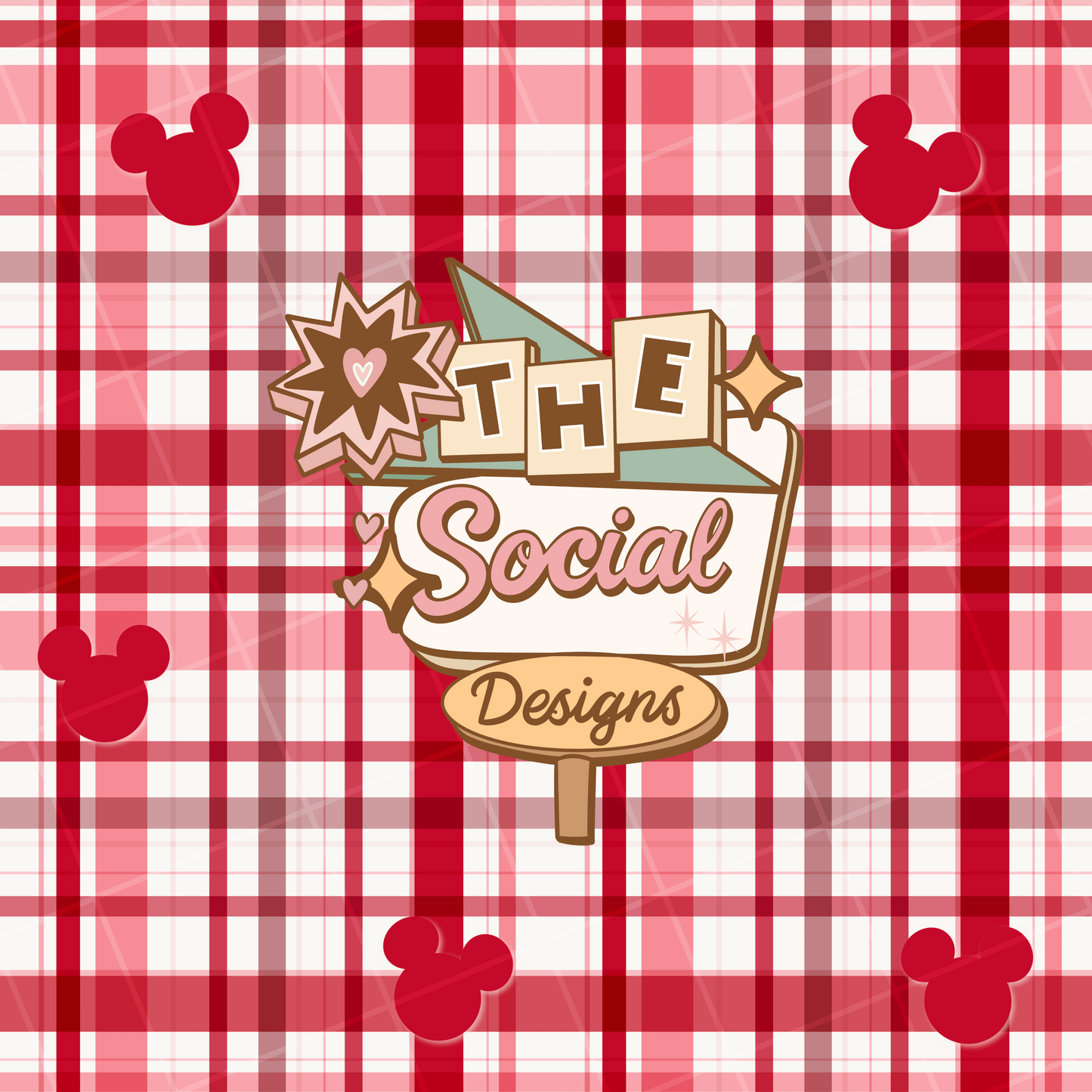 Sweet Plaid Mouse Digital File