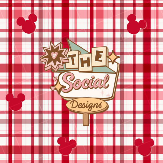 Sweet Plaid Mouse Digital File