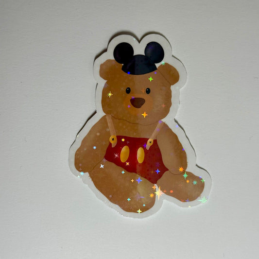 Teddy Bear Vinyl Sticker