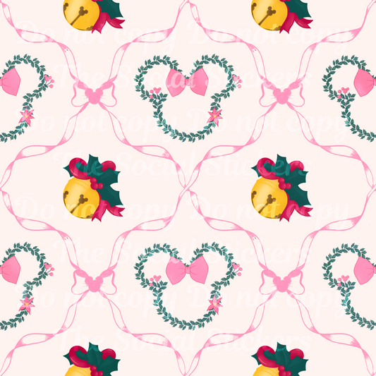 Christmas Bows SEAMLESS FILE