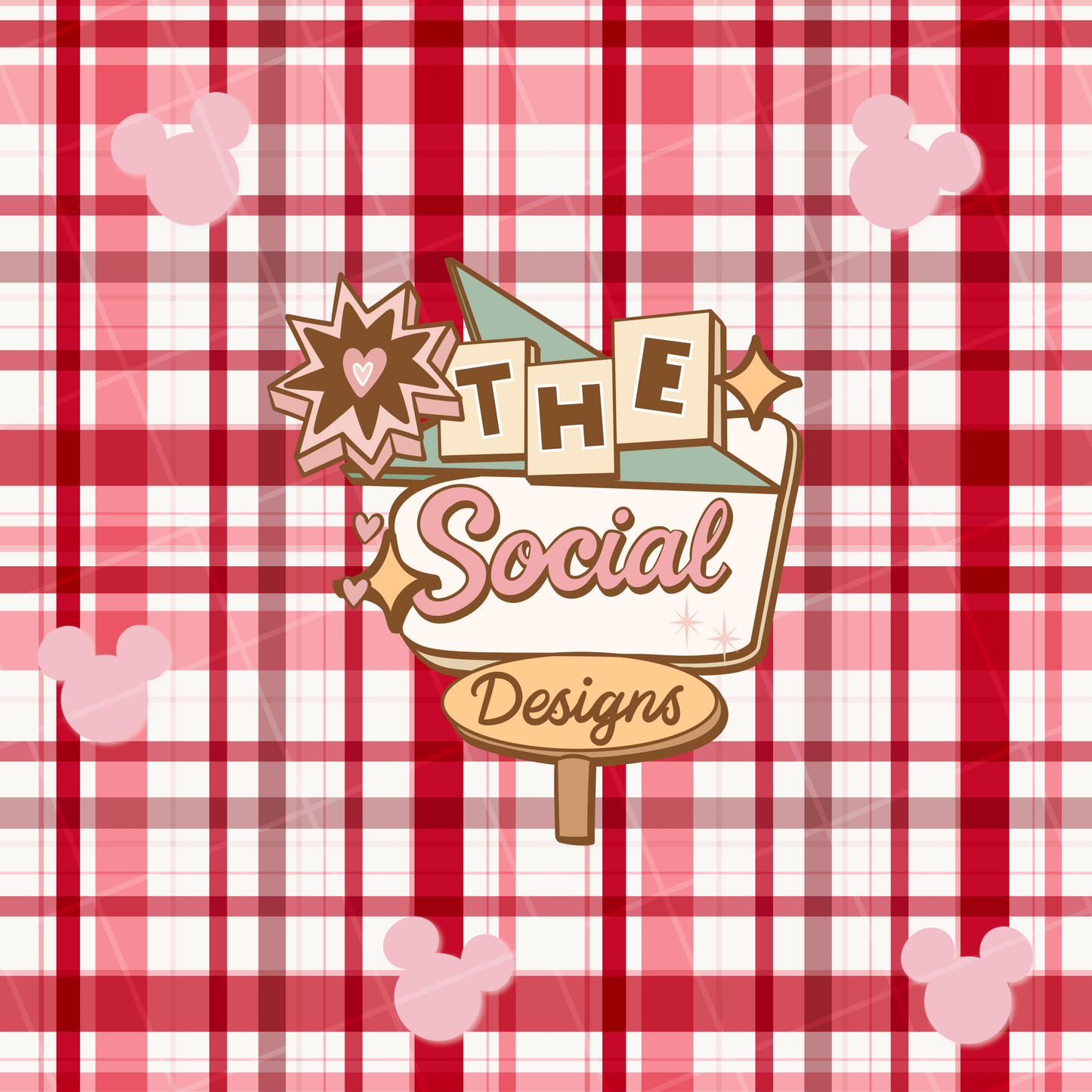 Sweet Plaid Mouse Digital File