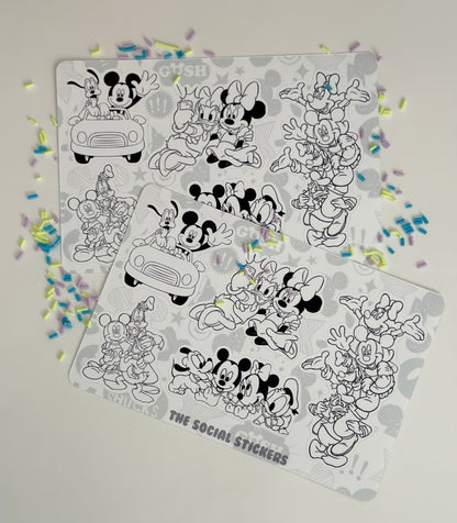 Color with me Vinyl Sticker Sheets