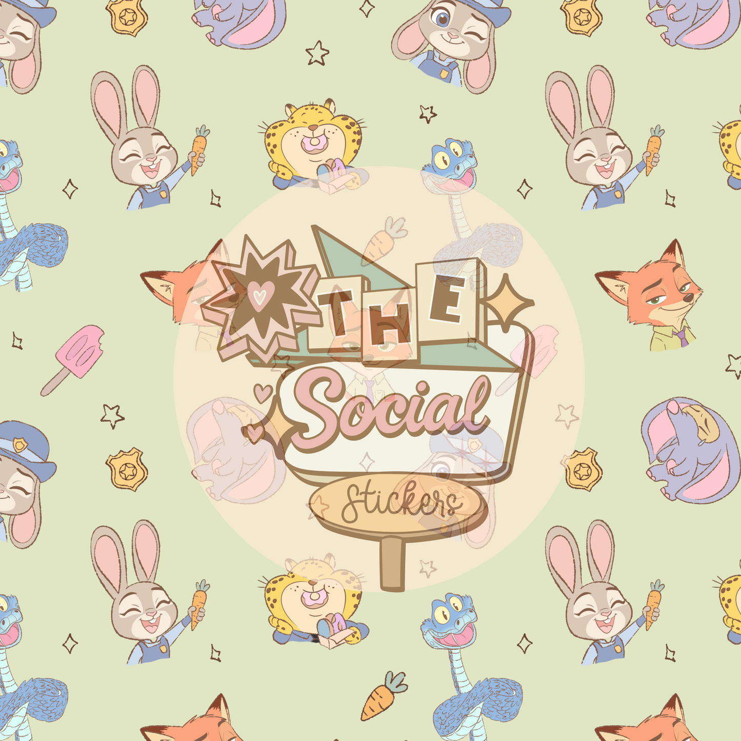 Zoo friends seamless  Digital File