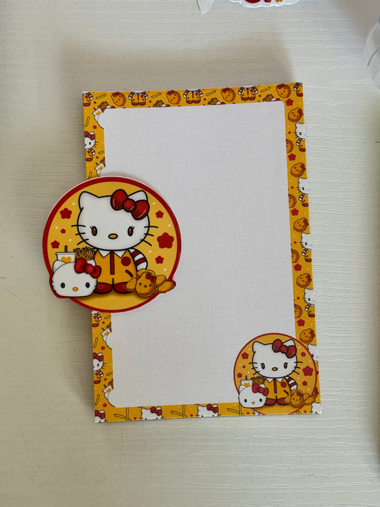 Happy Meal Kitty Vinyl Sticker