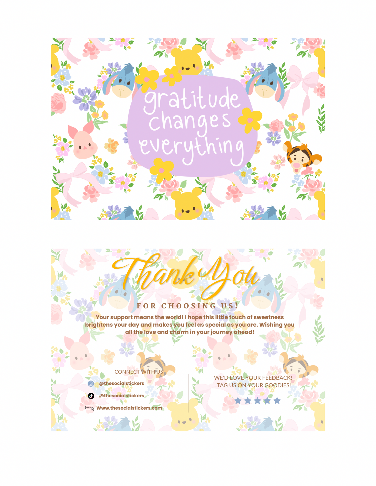Bear Spring Thank You Card