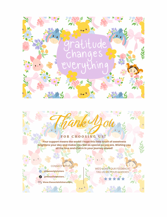 Bear Spring Thank You Card