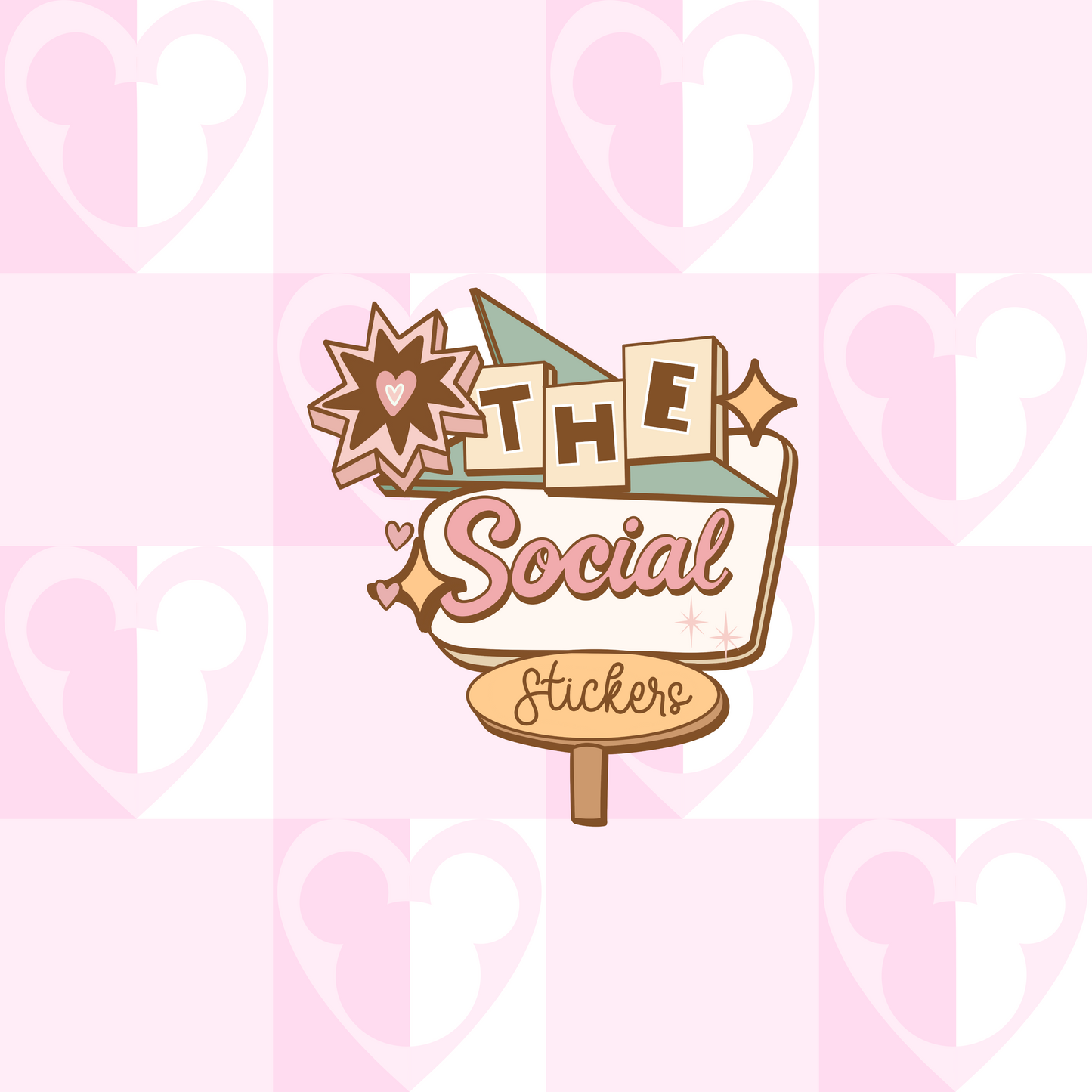 Sweet Love Check seamless  Digital File