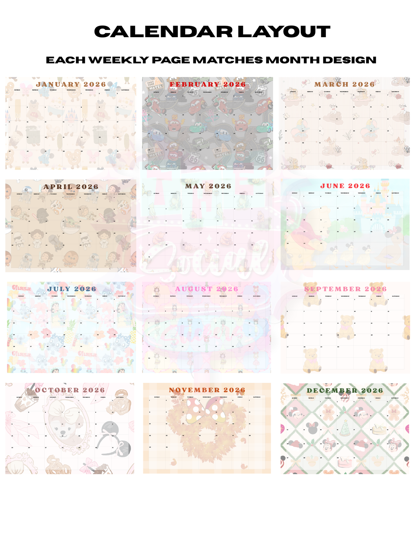 2026 Whimsical Calendar Planner