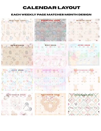 2026 Whimsical Calendar Planner