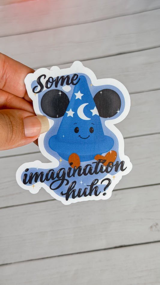 Imagination huh Vinyl Sticker