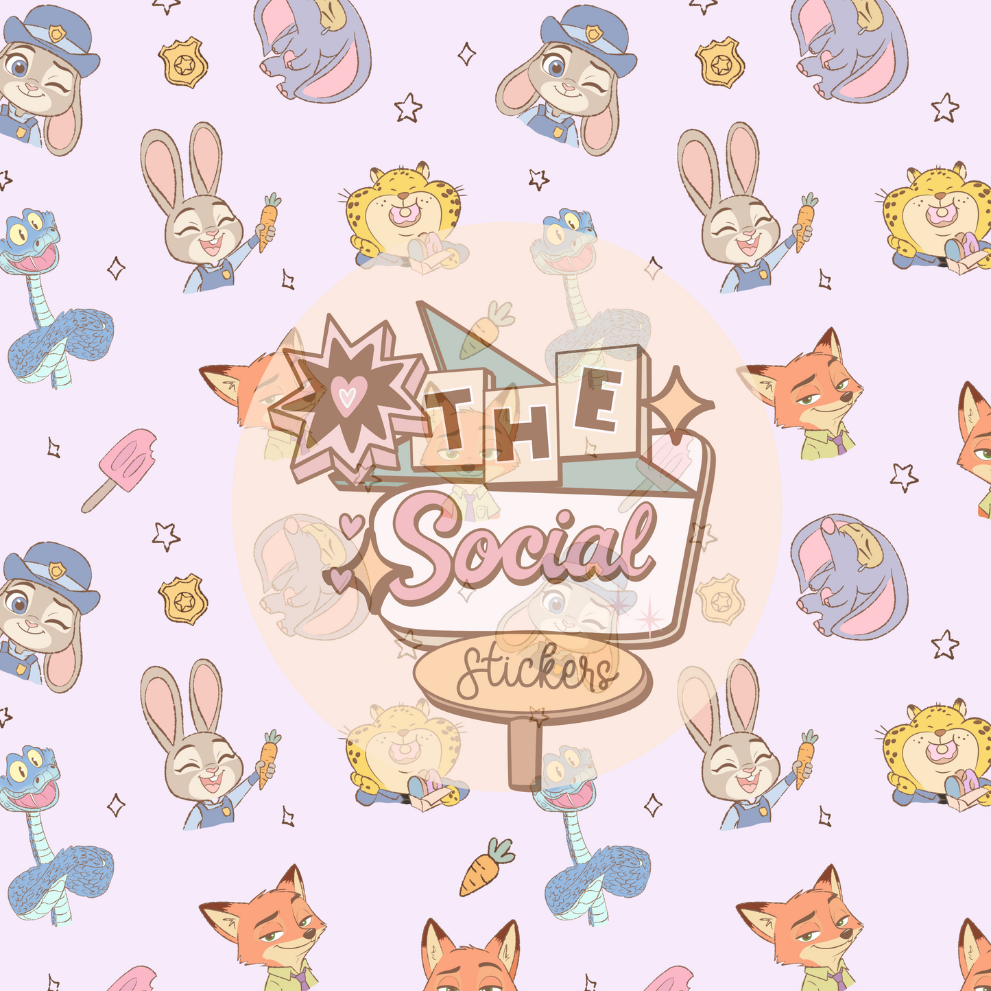 Zoo friends seamless  Digital File