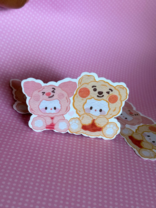 Chibi Bear Vinyl Sticker