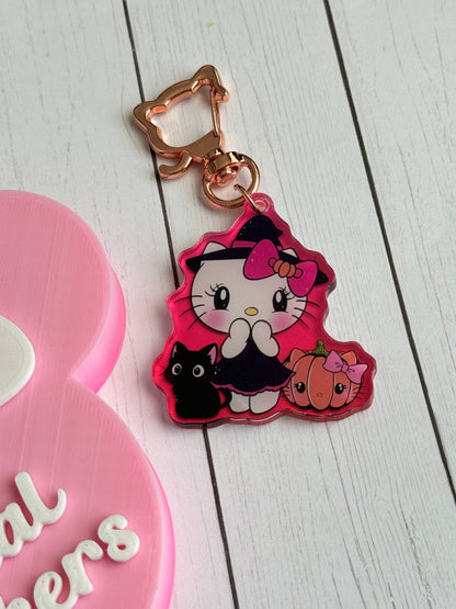 Witch Kitty keychain