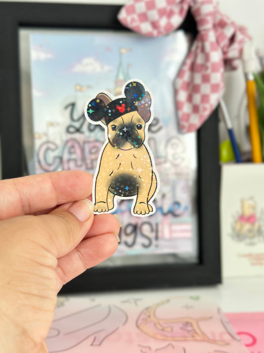 Frenchie Pup Vinyl Sticker