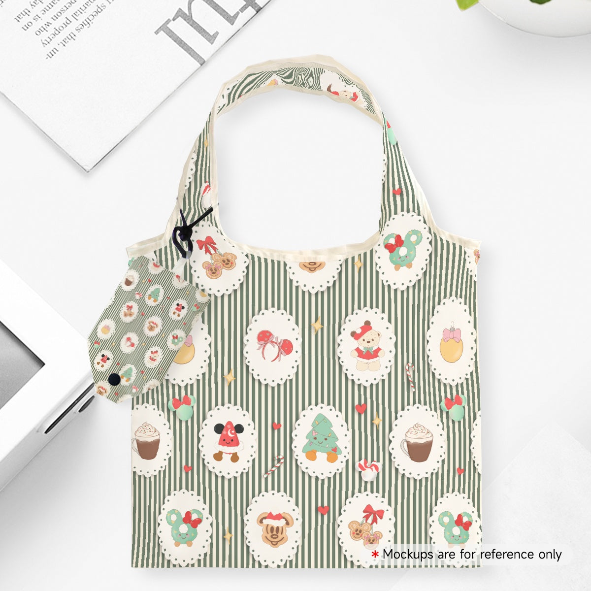 PRE-SALE Whimsy Christmas foldable shopping Bag