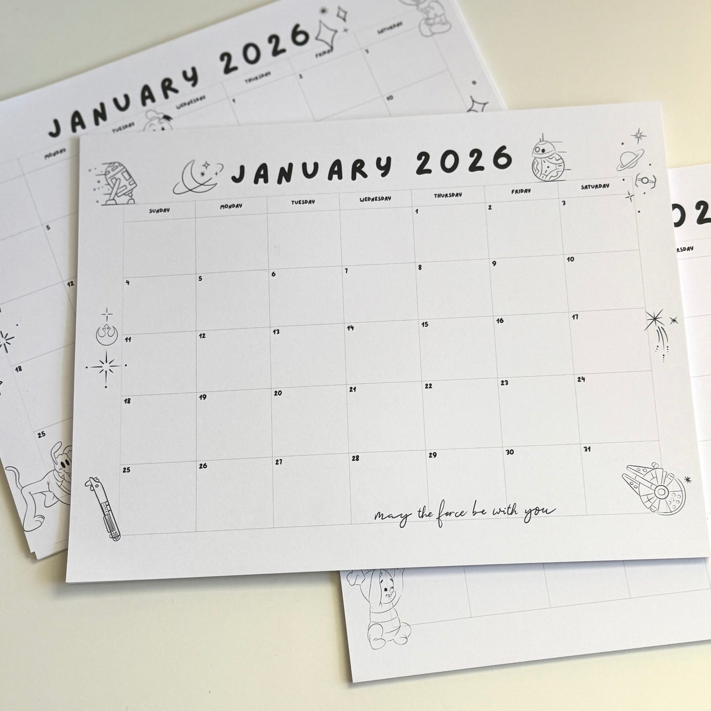 2026 Calendar Notepad