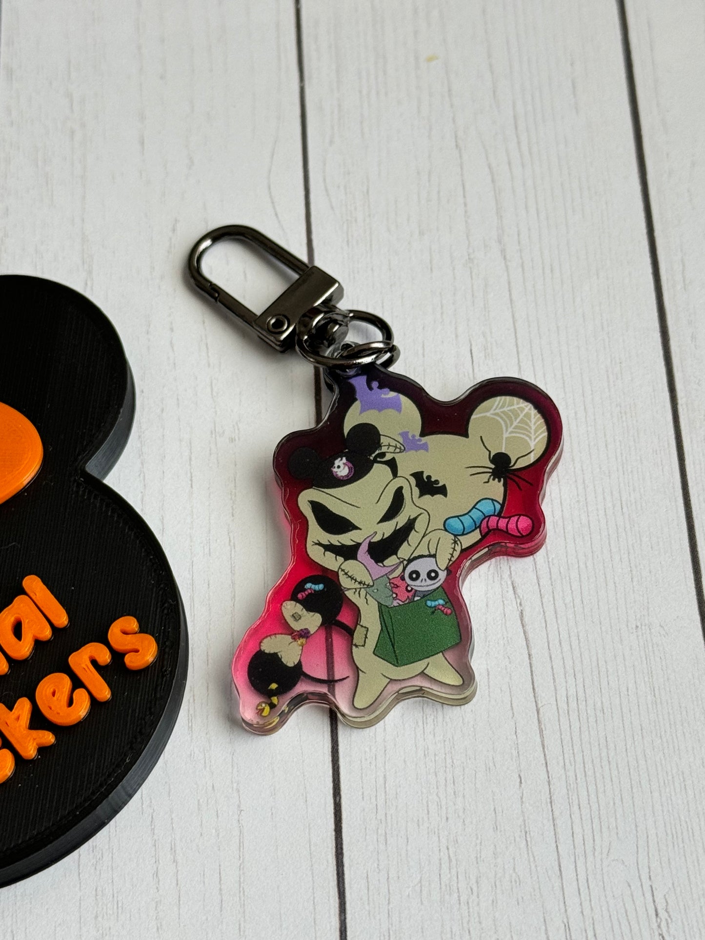 Oogie trick or treat keychain