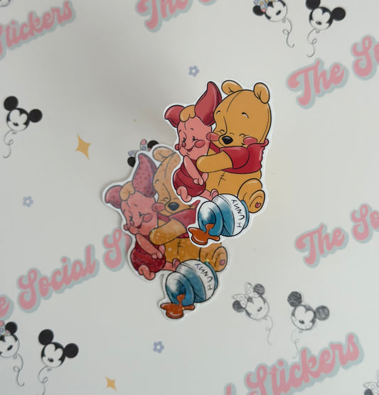 The Cuddly Pair Vinyl Sticker