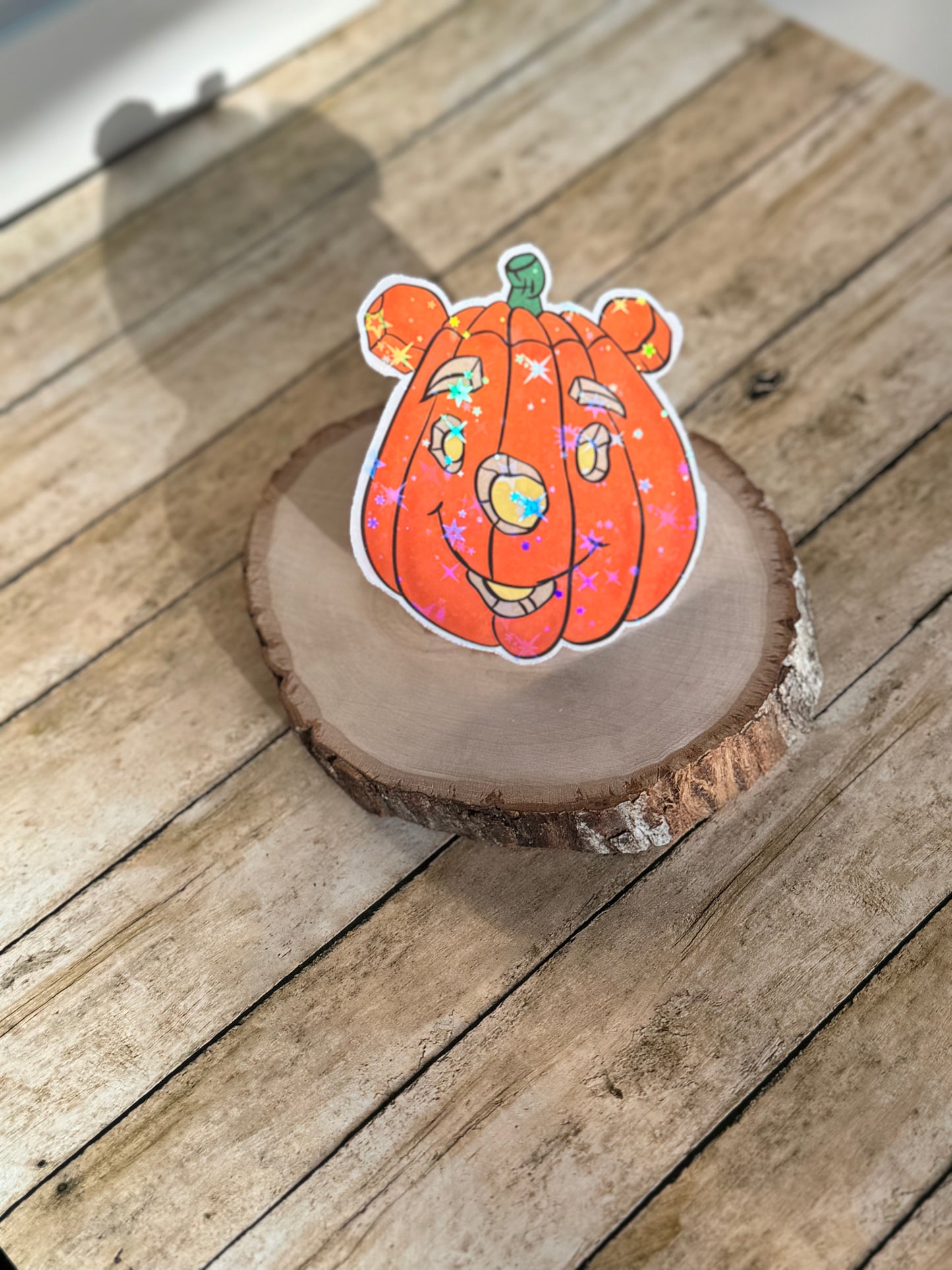 Bear Pumpkin  Vinyl Sticker