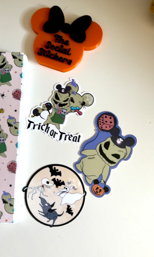 Oogie trick or treat Vinyl Sticker