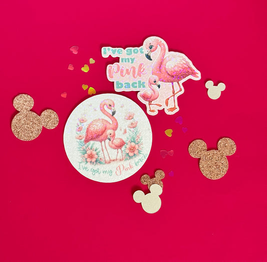 Flamingo Mom vinyl Sticker