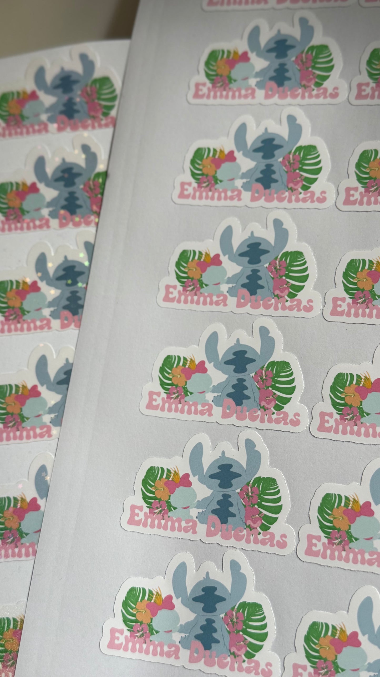 Custom Name Vinyl StickerSheet