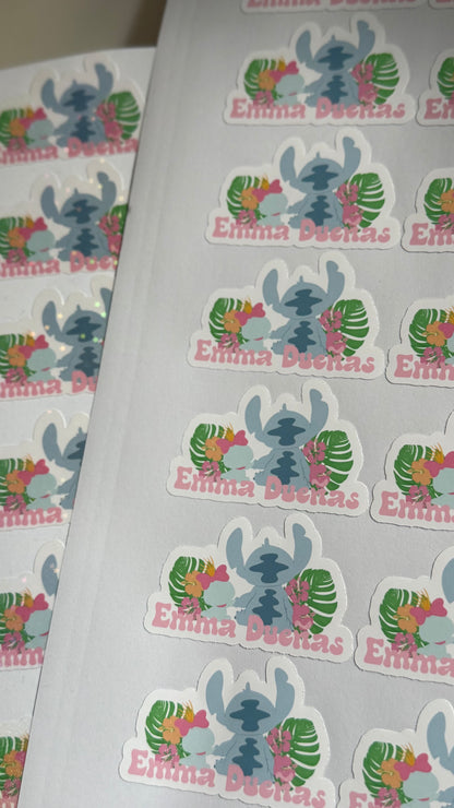 Custom Name Vinyl StickerSheet