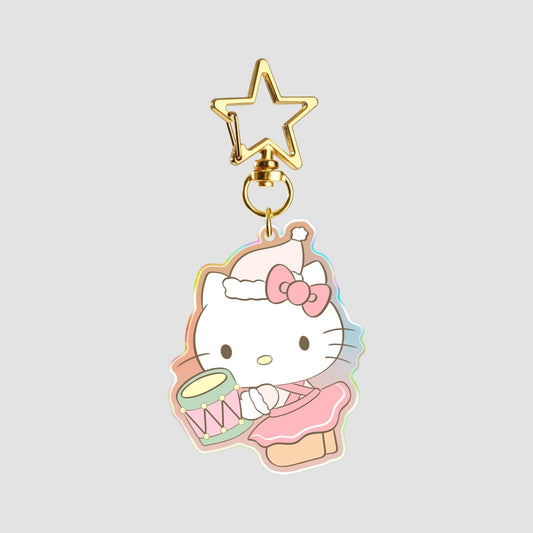 Kitty drumb keychain