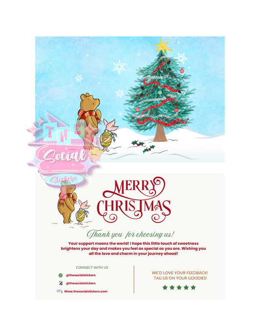 Merry Bear Thank You Card