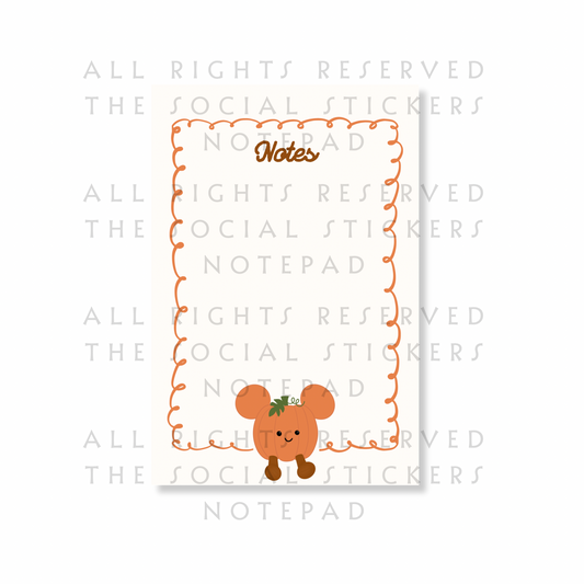 Pumpkin Cutie Notepad