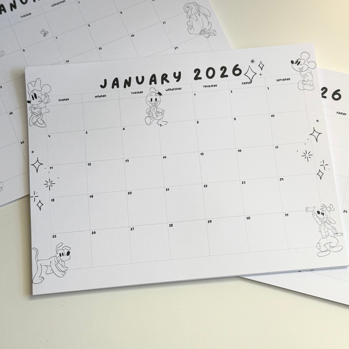 2026 Calendar Notepad